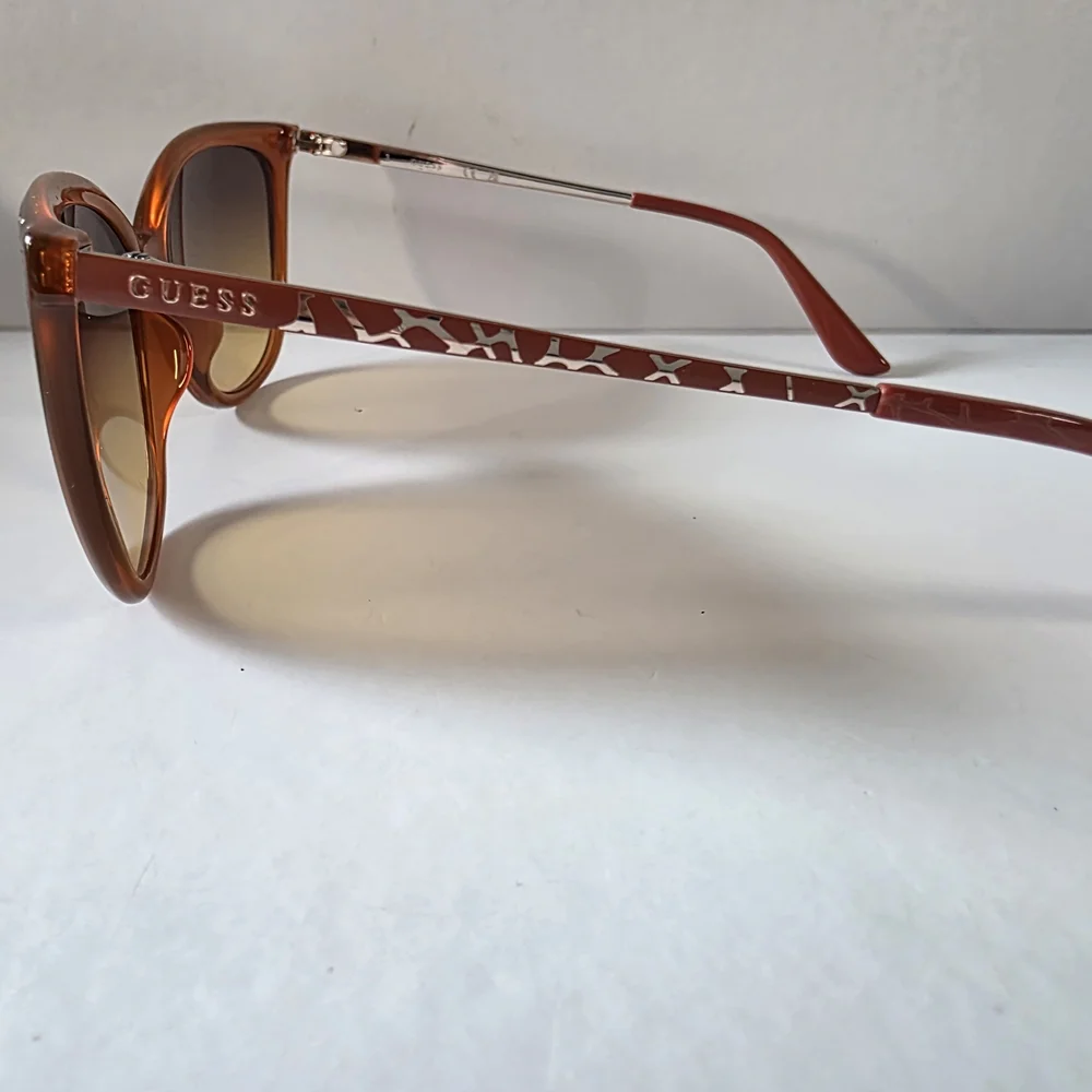 GUESS Orange Cat Eye Sunglasses - Picture 3 of 5